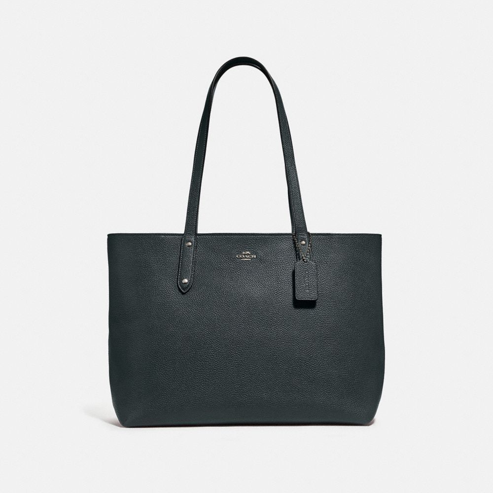 black and grey coach bag