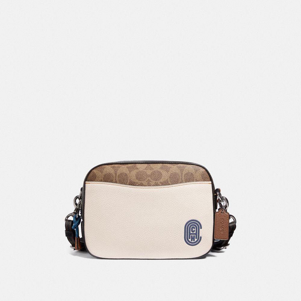 coach camera bag in signature canvas