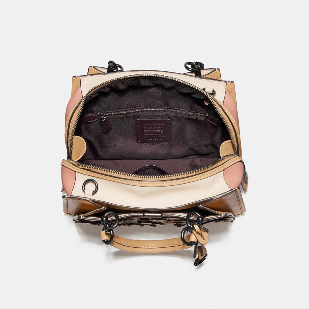 coach butterfly appliqué leather dreamer satchel