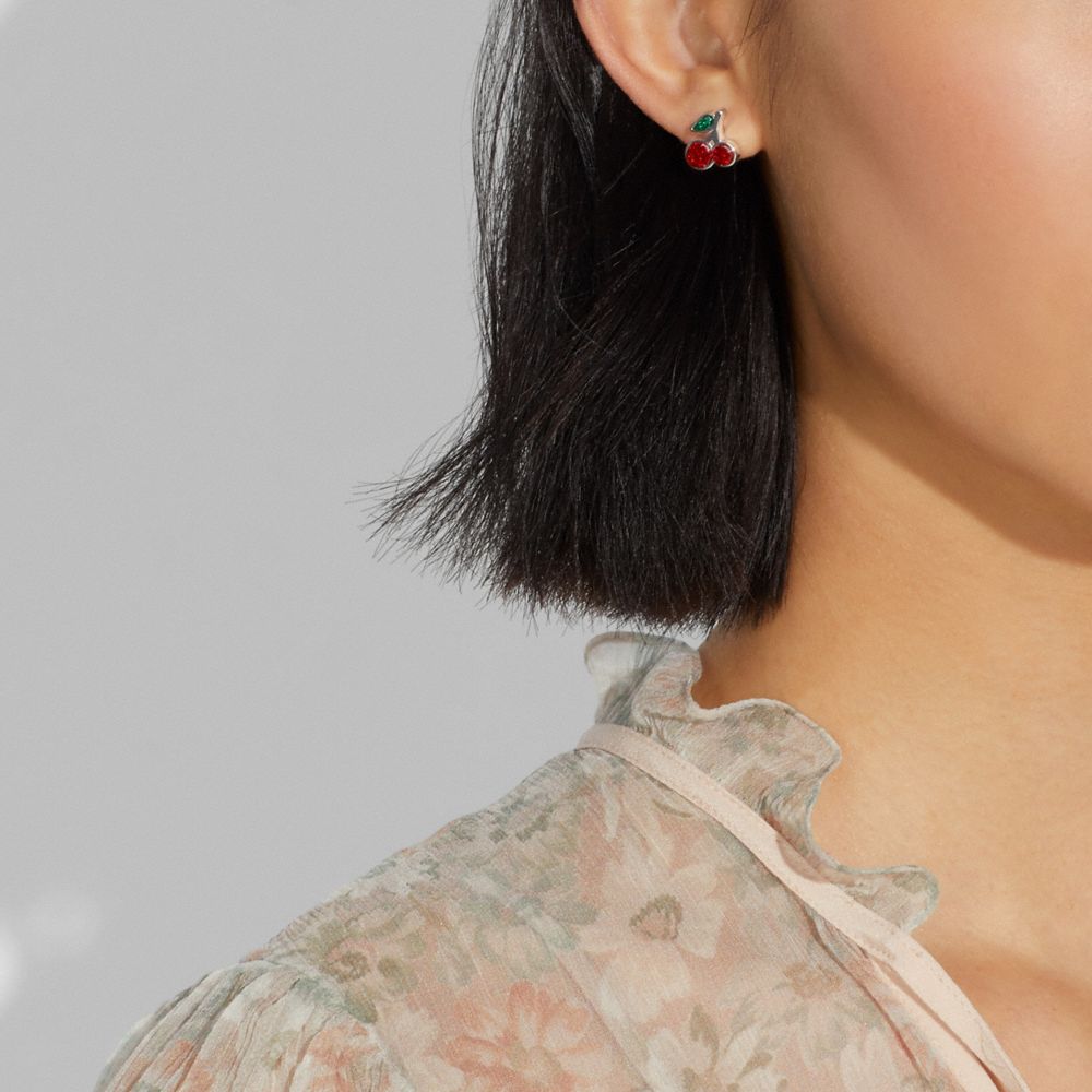 COACH Cherry Stud Earrings
