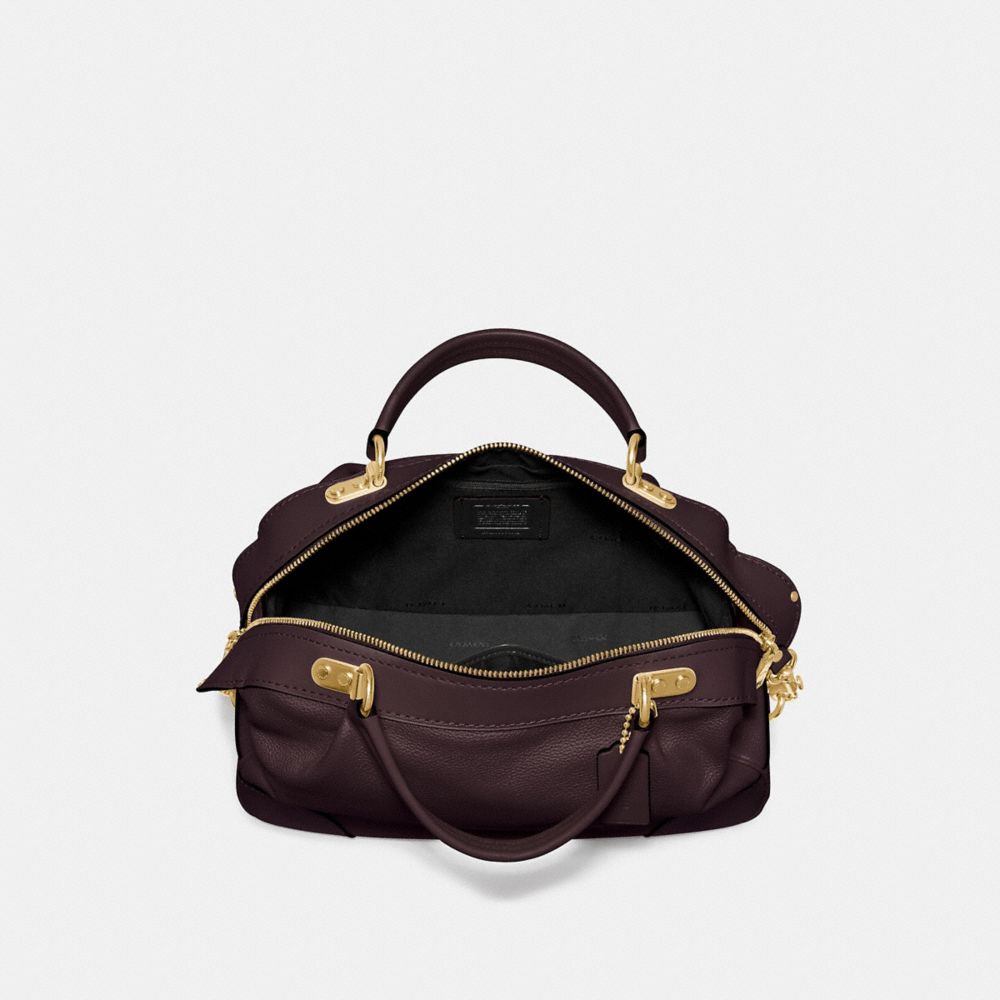 coach oxblood satchel