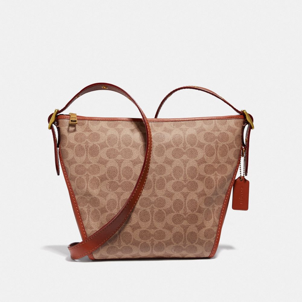 coach crossbody dufflette in refined leather