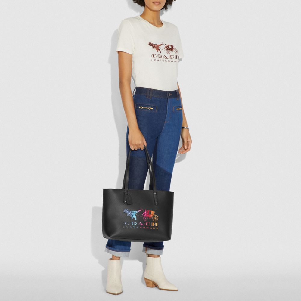 coach central tote with zip