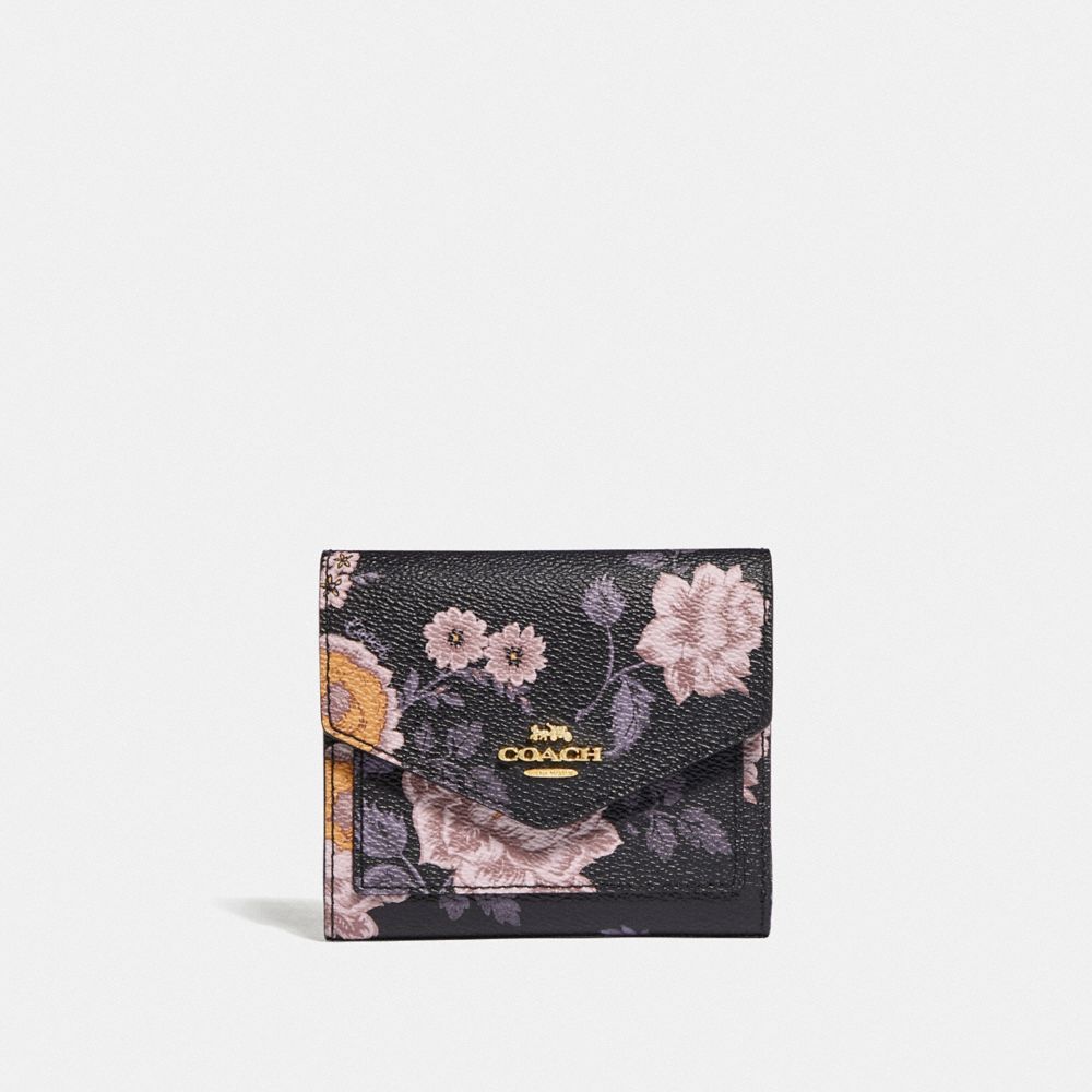 coach wallet with flowers