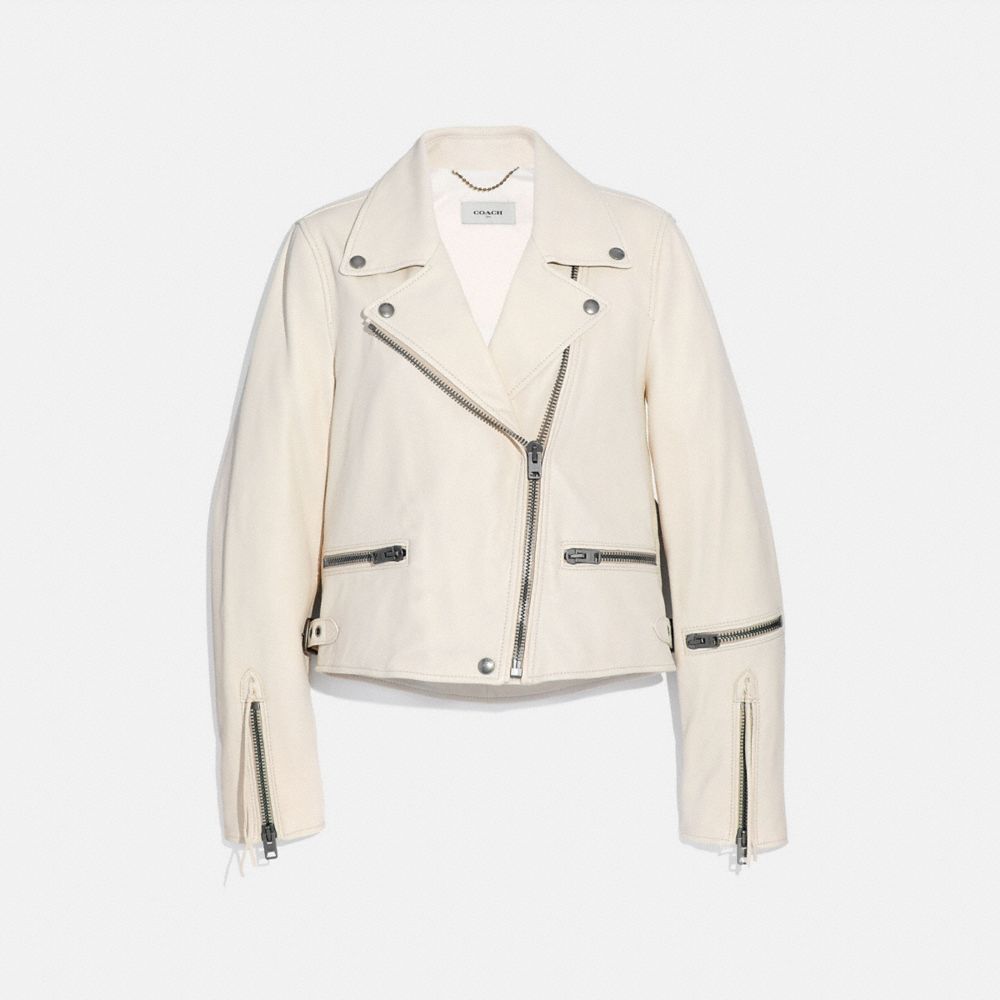 white biker jacket womens