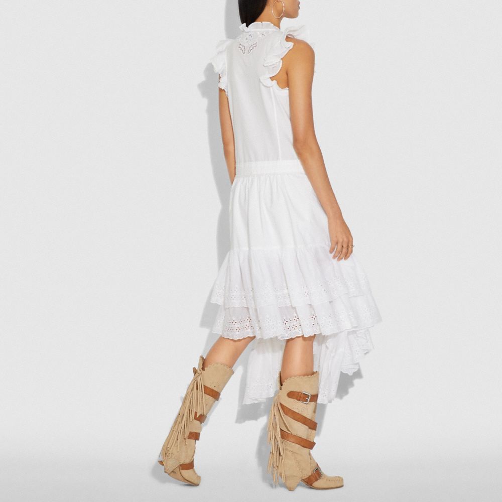 white prairie dress