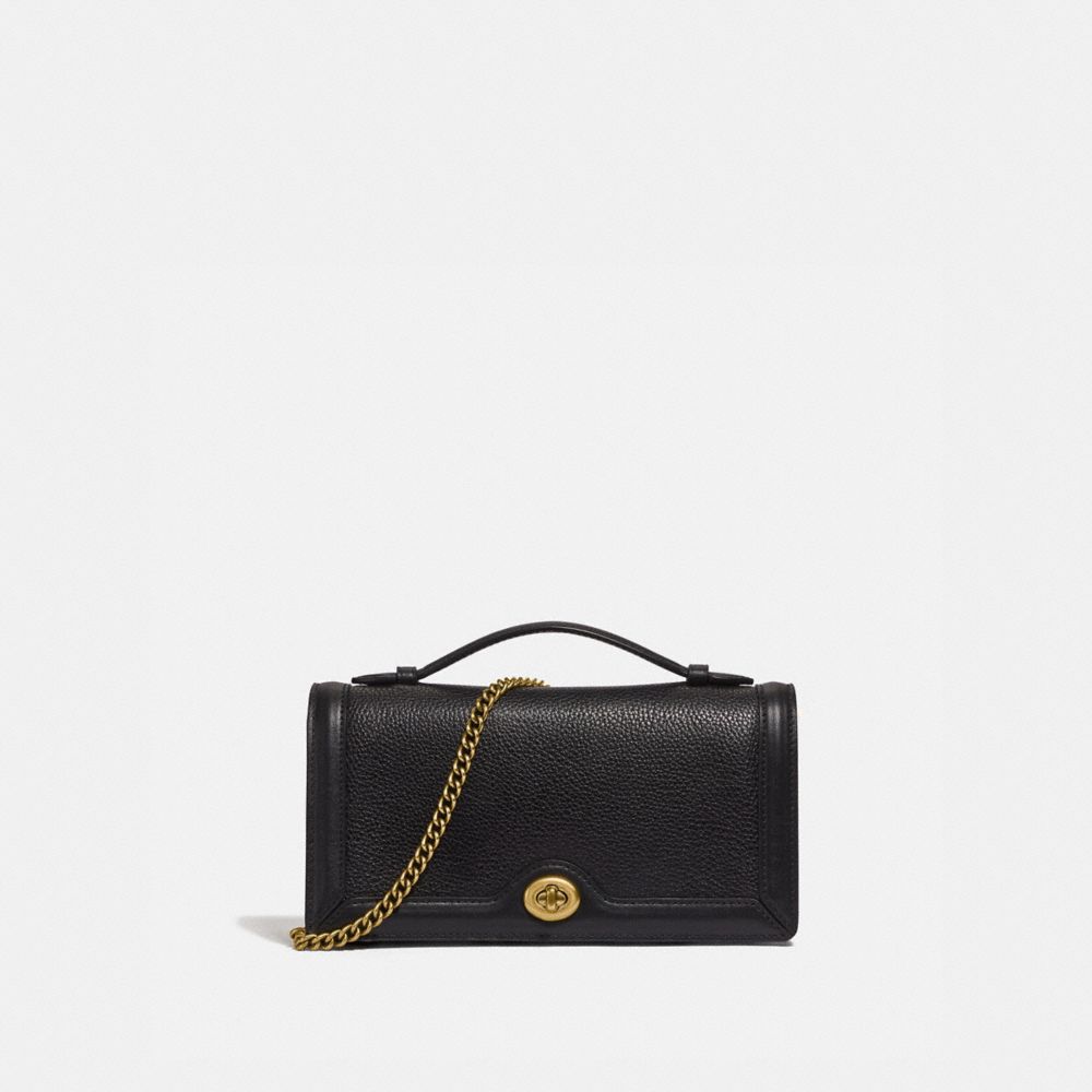 coach black chain bag