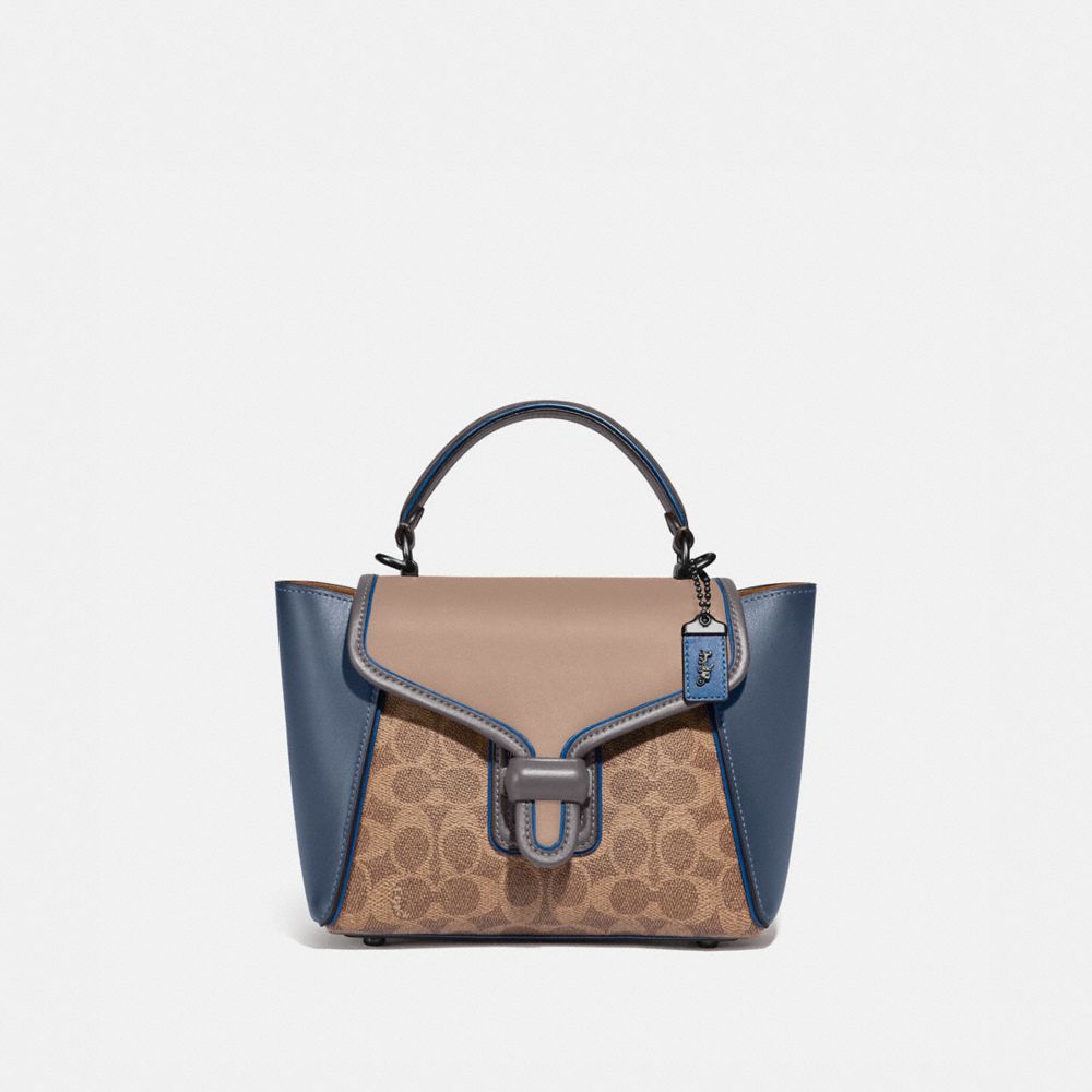 coach pewter handbag
