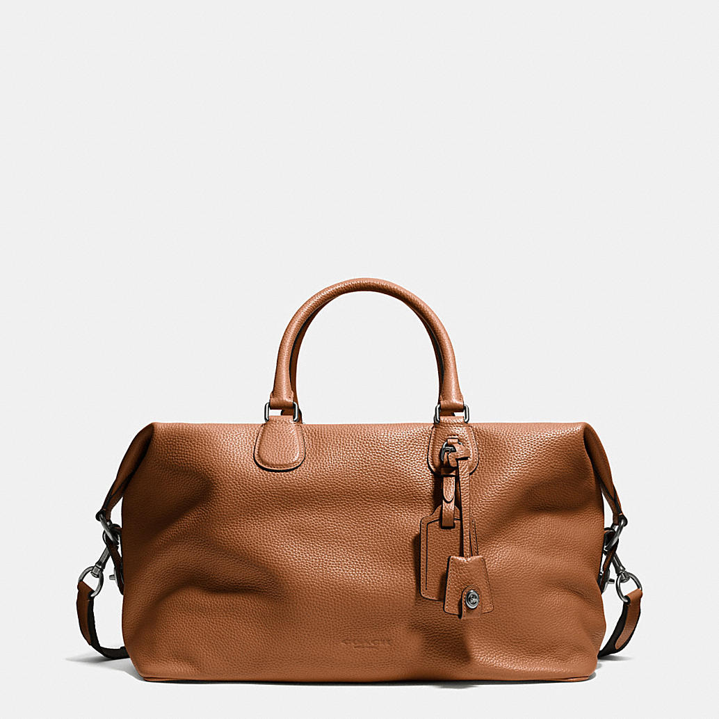 COACH Mens Travel | Explorer Duffle In Pebble Leather