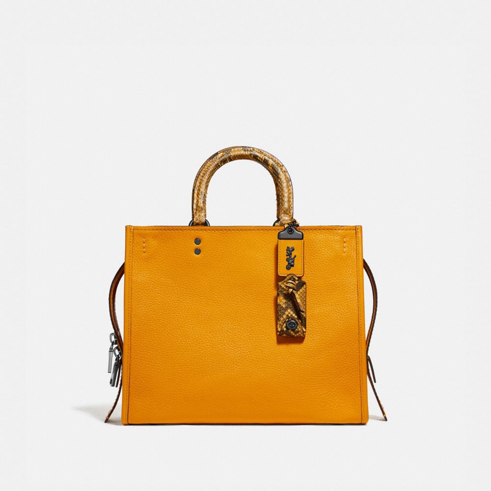 burnt orange coach purse