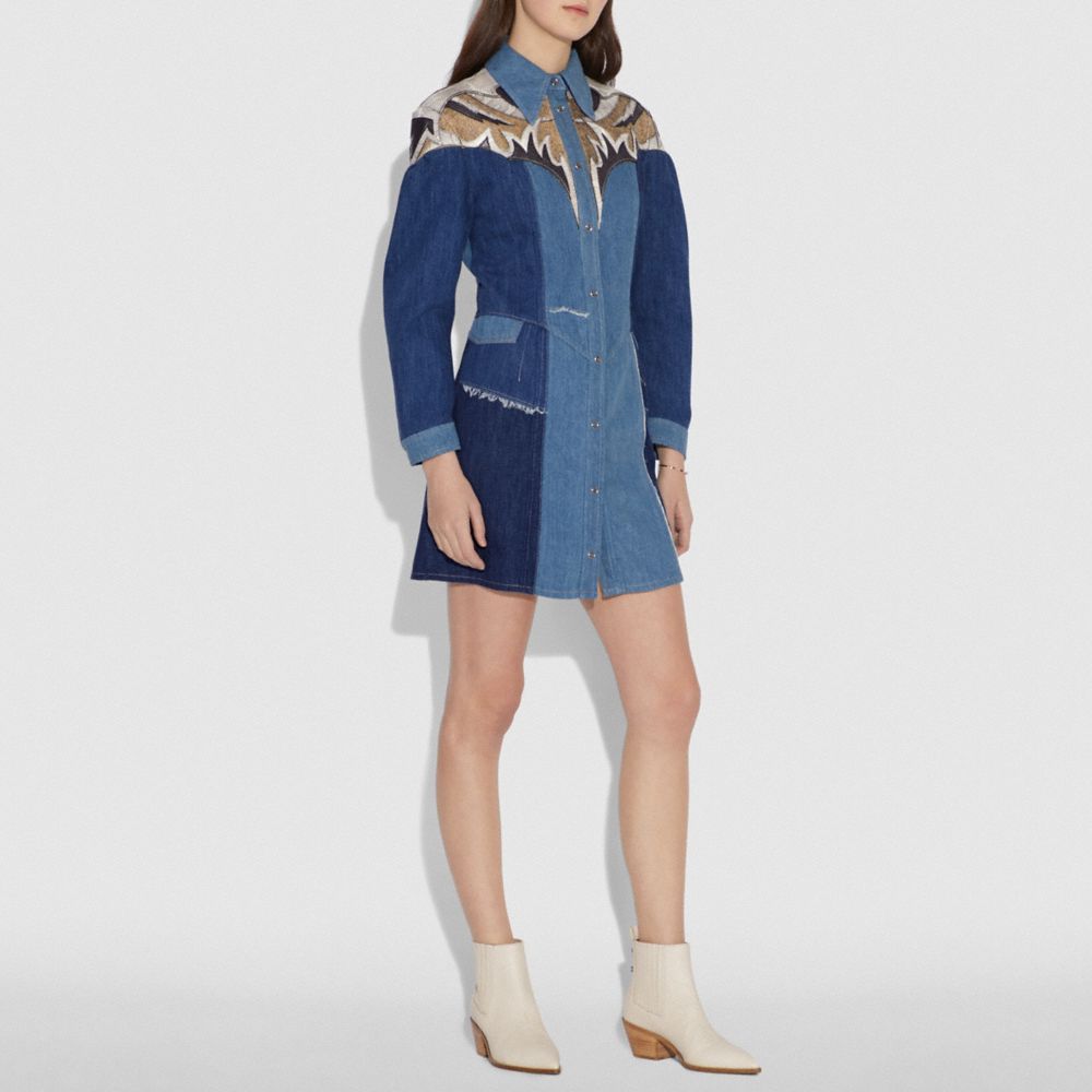 coach denim dress