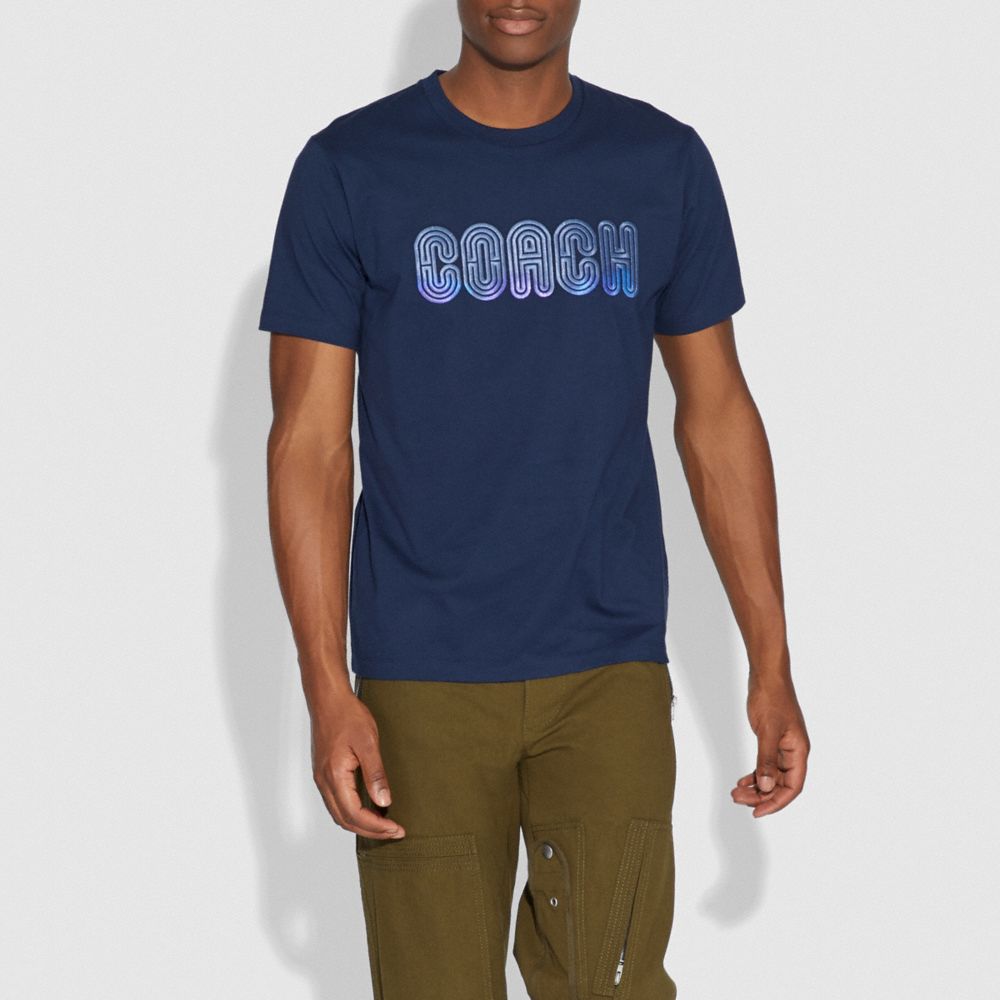 COACH Embroidered Print Tshirt