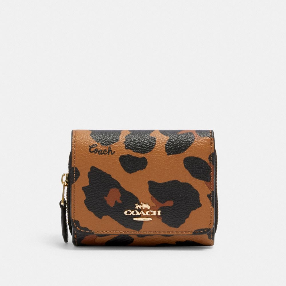 coach leopard print wallet