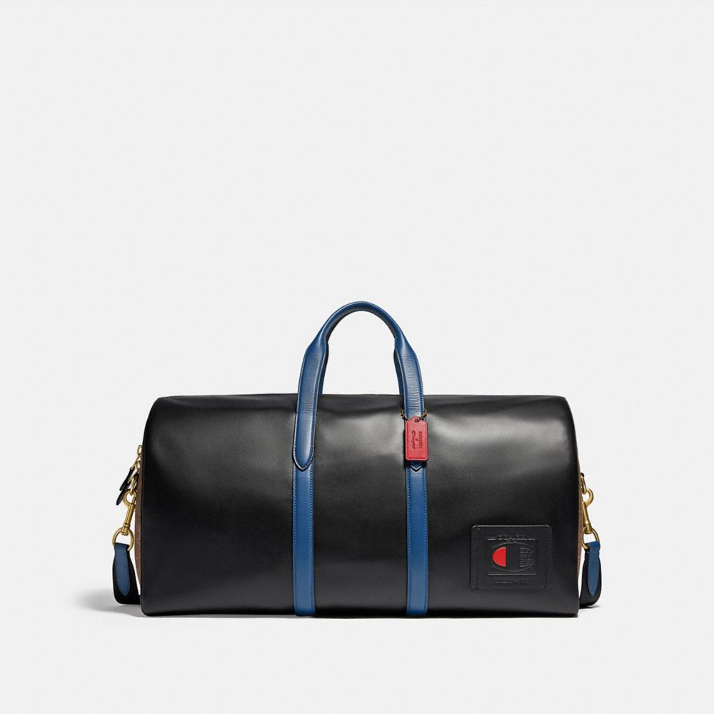 coach x champion metropolitan soft duffle 52 in signature canvas