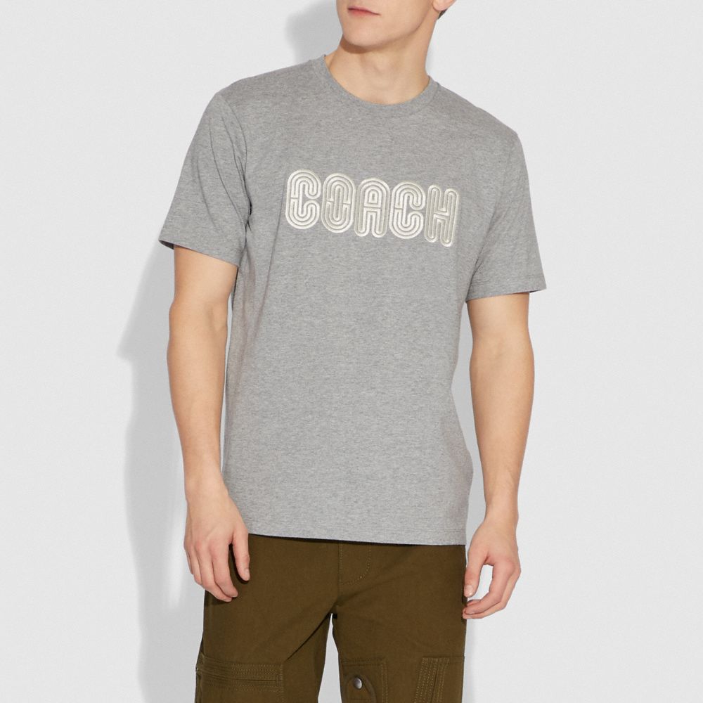 COACH Embroidered Print Tshirt