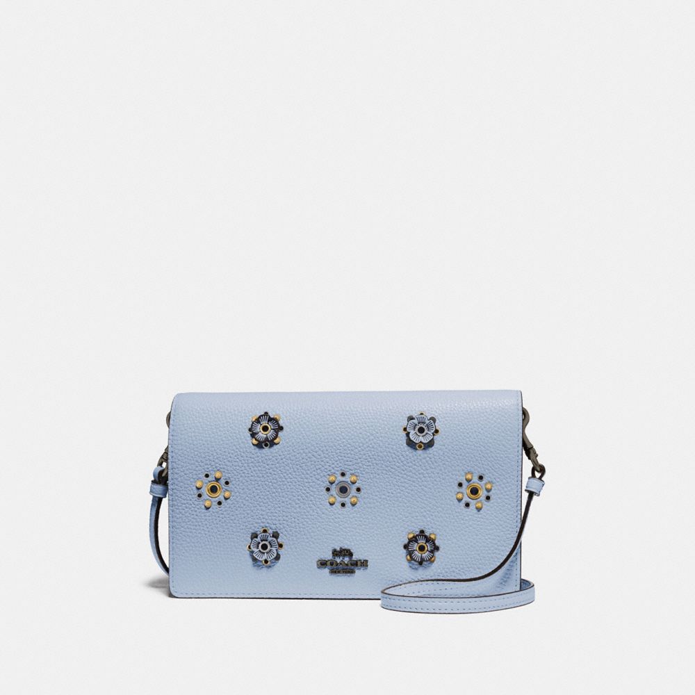 coach hayden foldover crossbody clutch with rivets