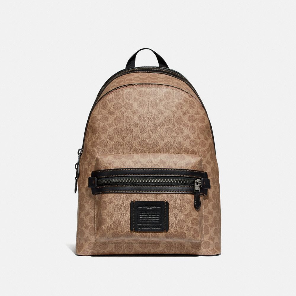 coach academy backpack in signature canvas