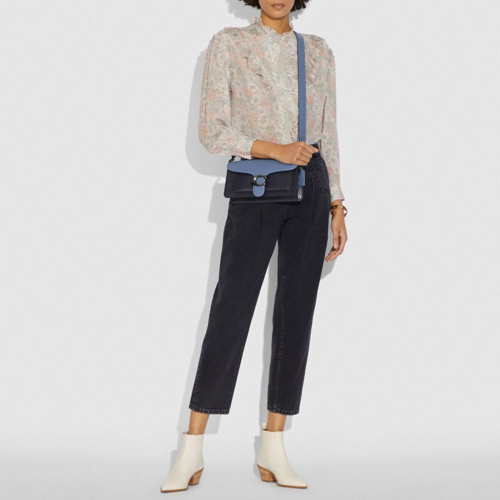 COACH Tabby Shoulder Bag 26 In Colorblock With Snakeskin Detail