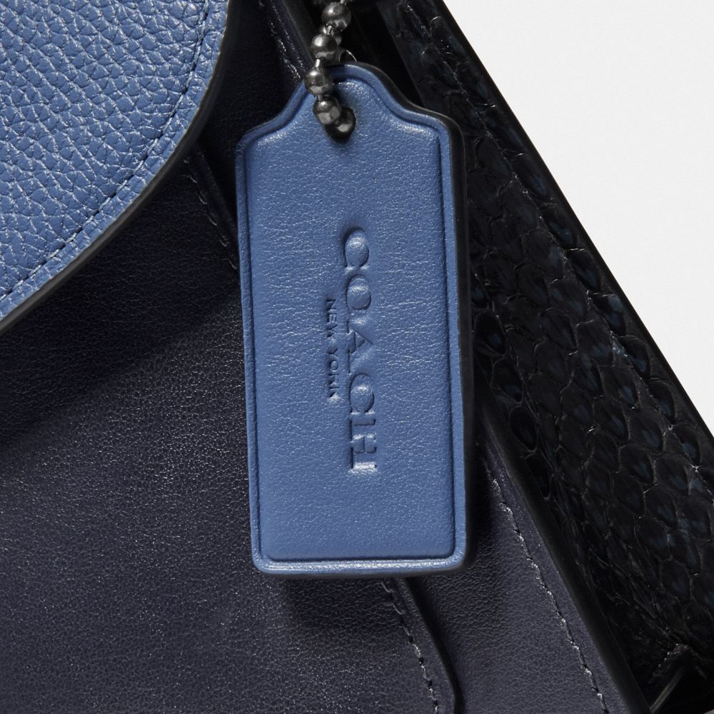 COACH Tabby Shoulder Bag 26 In Colorblock With Snakeskin Detail