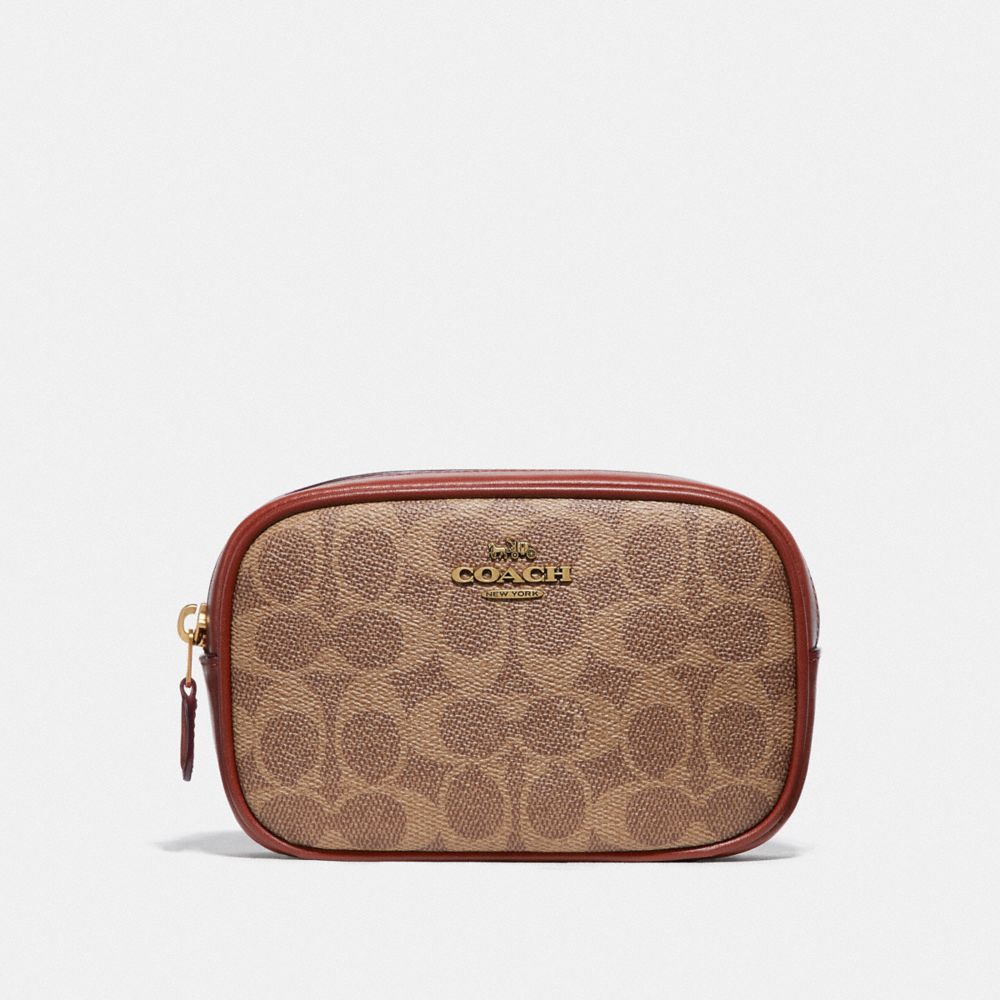 coach signature belt bag