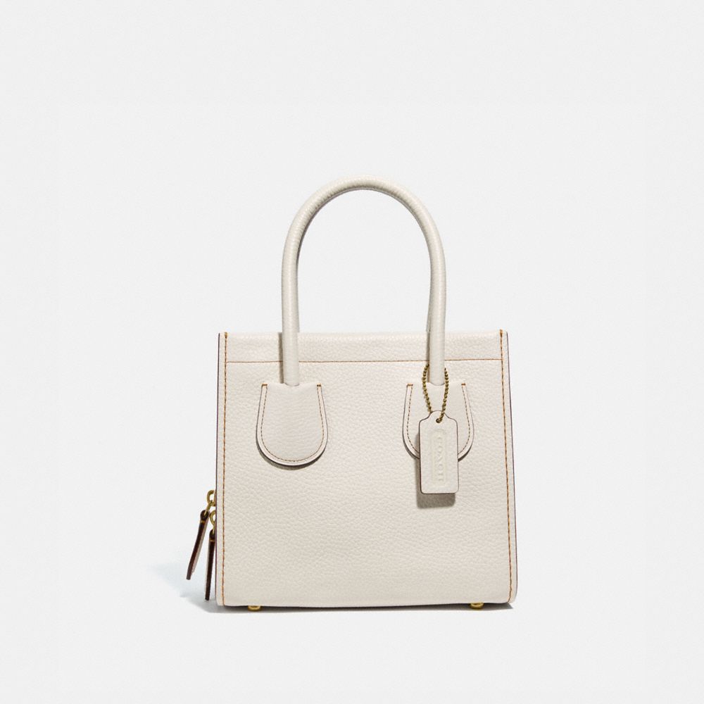 beige coach purse