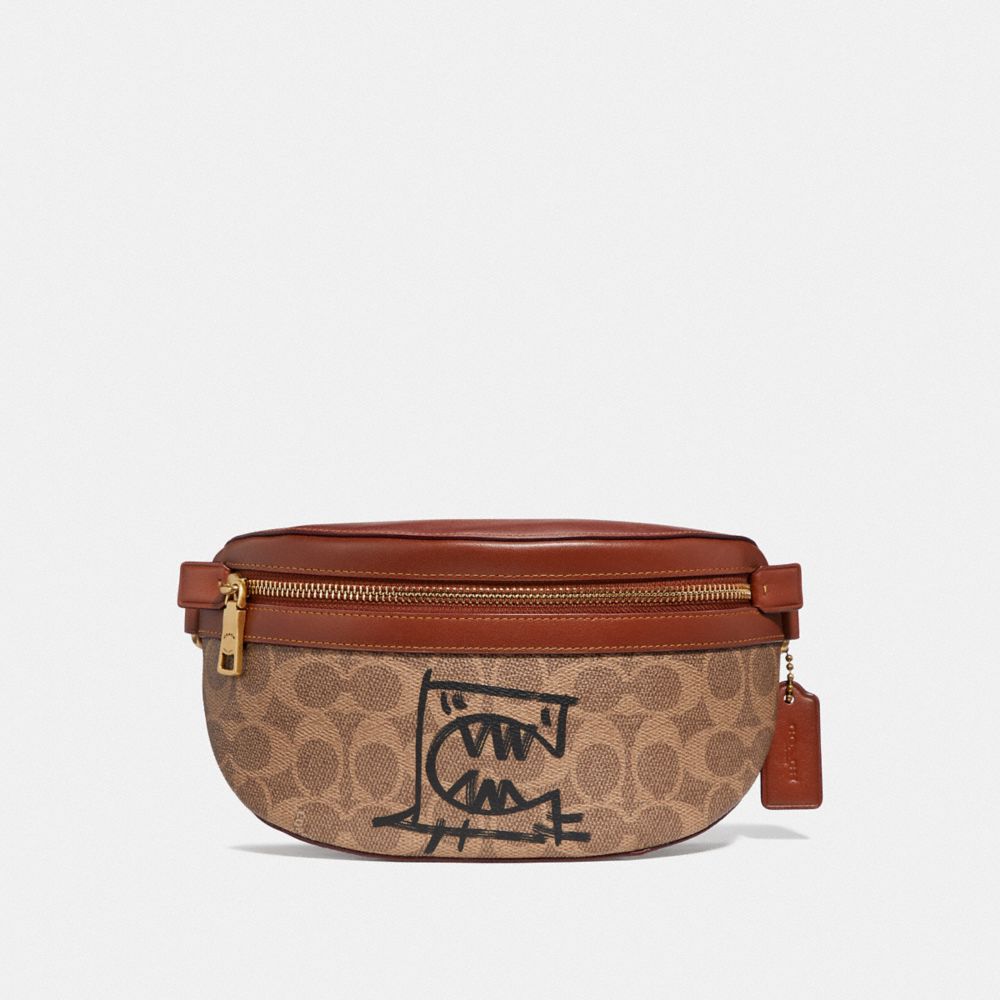 coach signature fanny pack