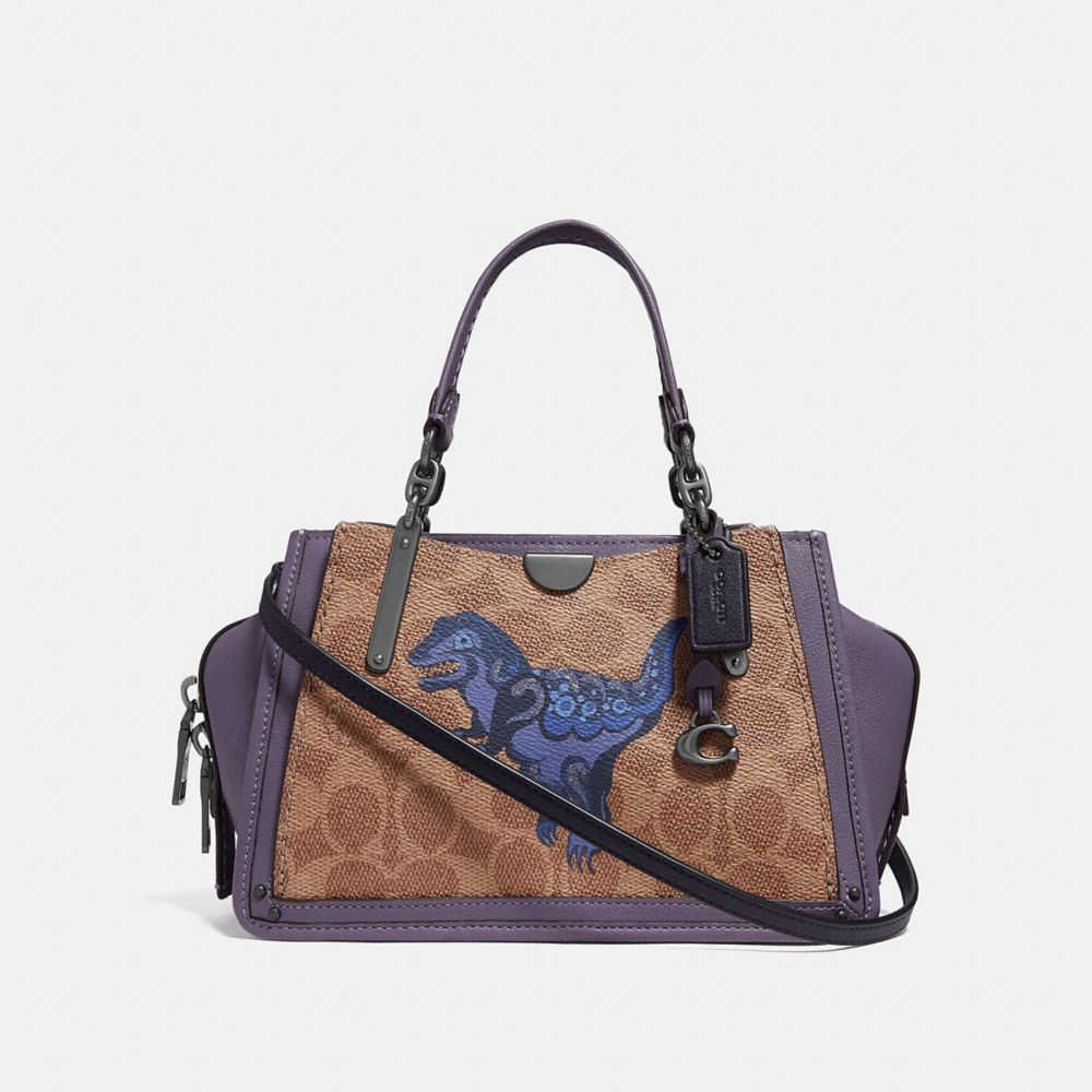 coach dreamer 21 in signature canvas with rexy by zhu jingyi in