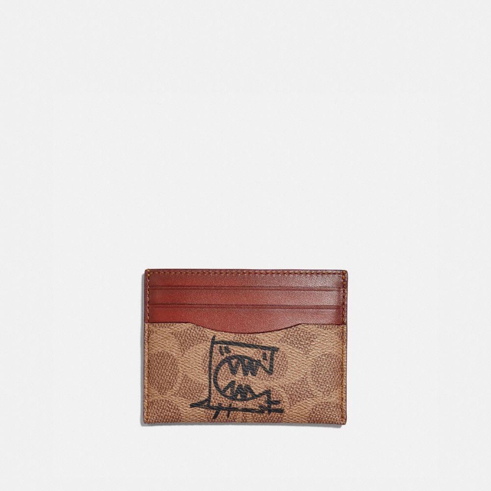 Card Case in Signature Canvas With Rexy by Guang Yu COACH