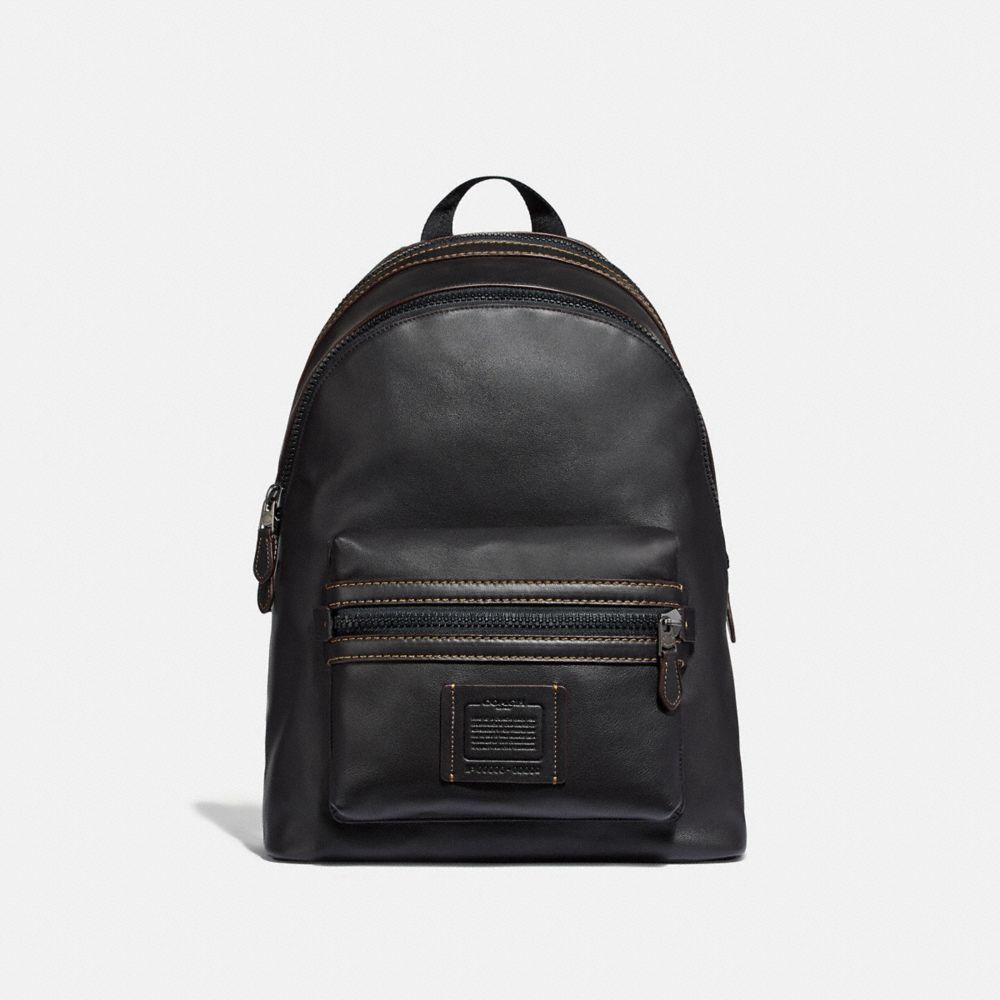 coach men leather backpack