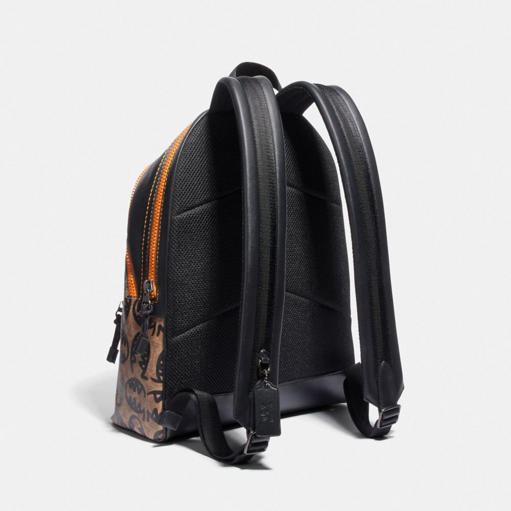 Academy Backpack in Signature Canvas With Rexy by Guang Yu COACH