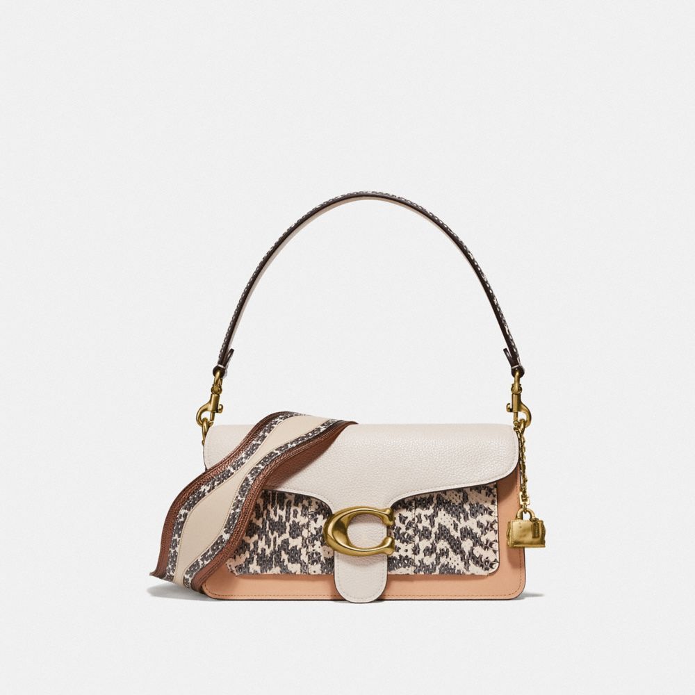 COACH Tabby Shoulder Bag 26 In Colorblock With Snakeskin Detail