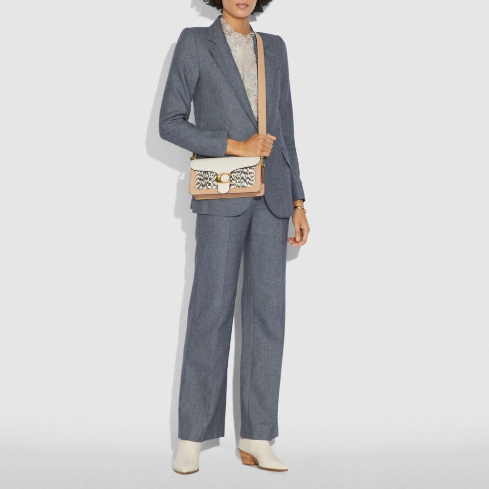 COACH Tabby Shoulder Bag 26 In Colorblock With Snakeskin Detail