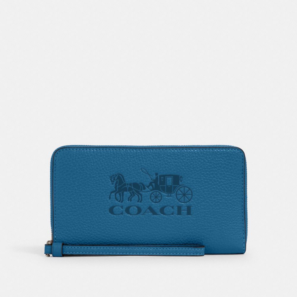 blue coach wallet