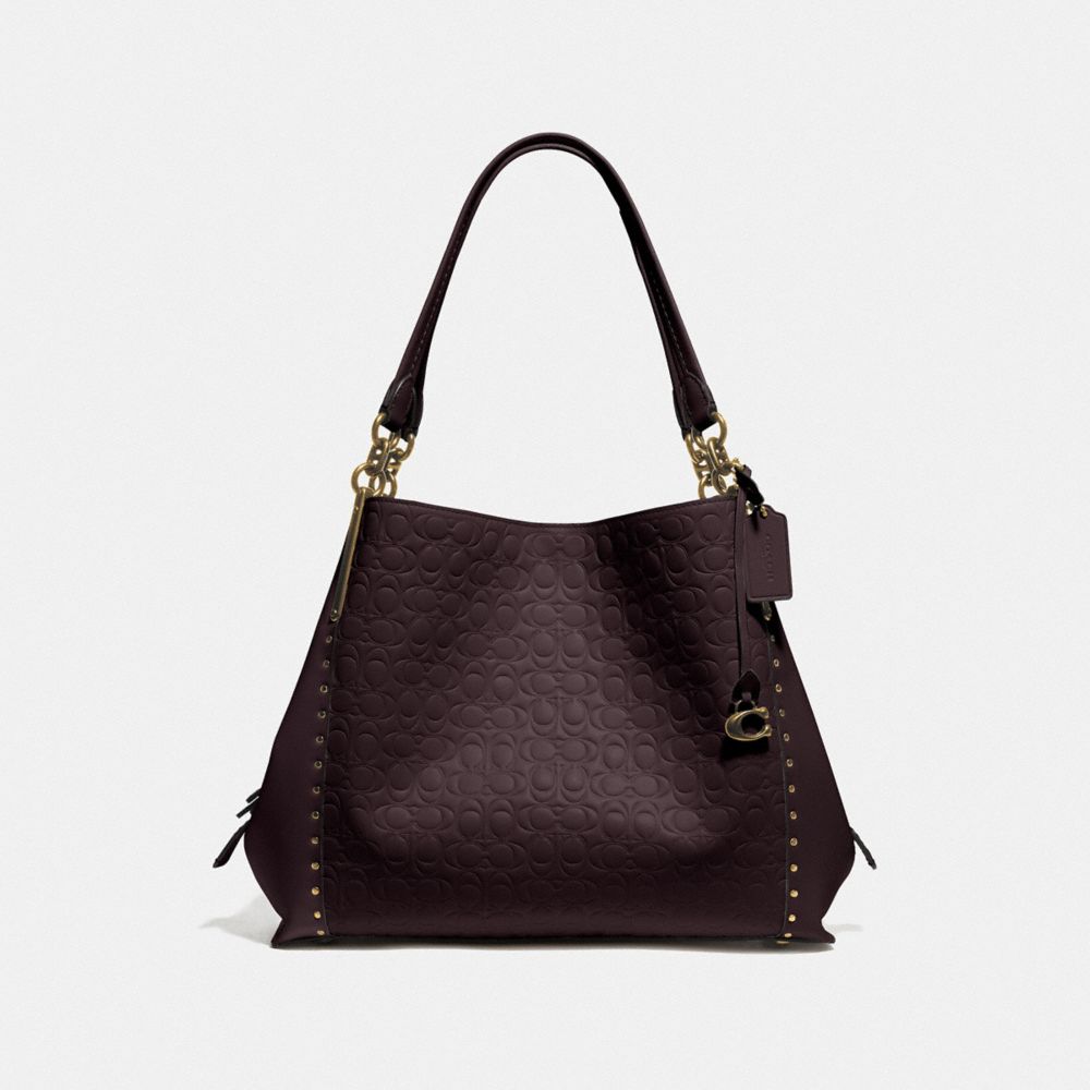 Dalton 31 in Signature Leather With Rivets COACH