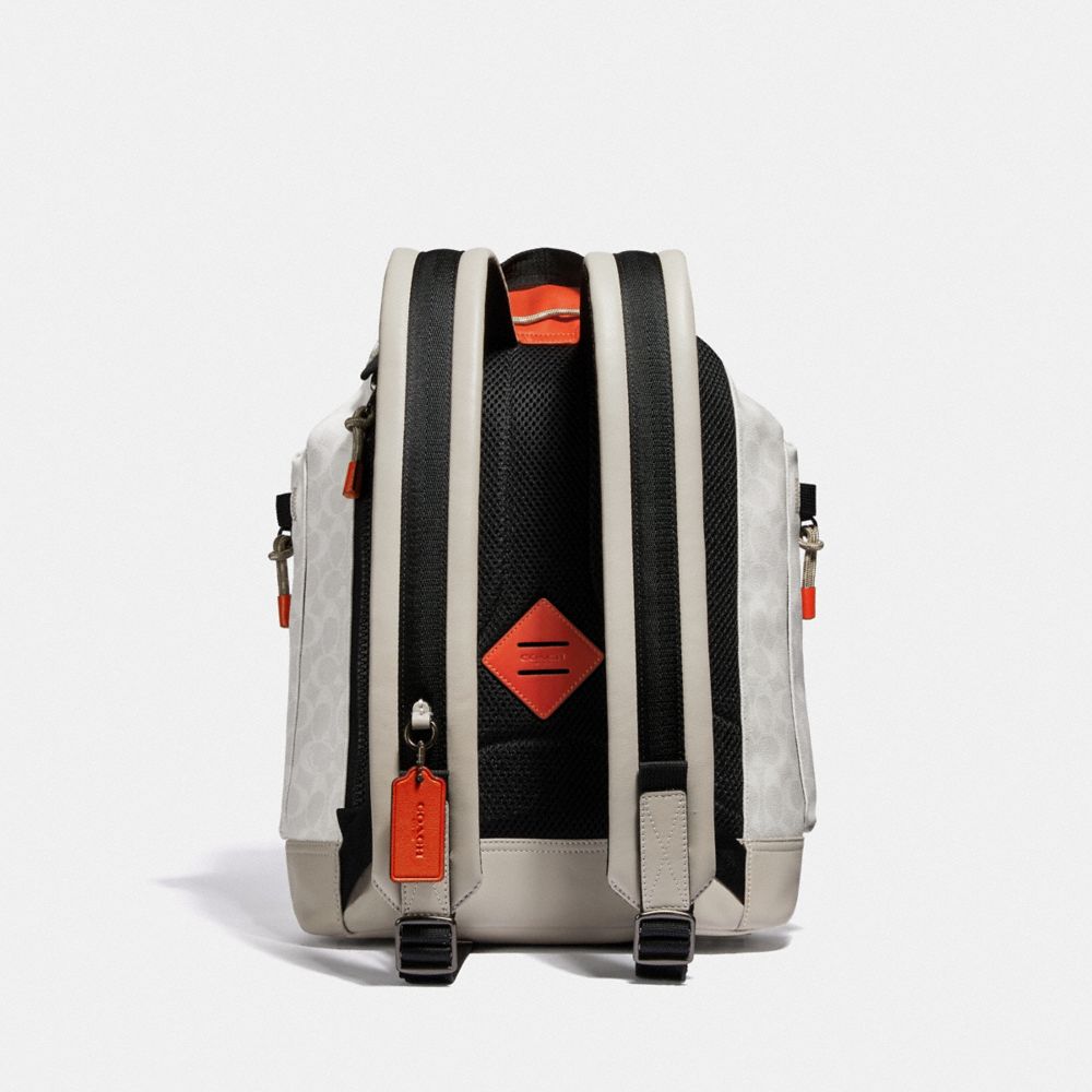 COACH Pacer Utility Backpack In Signature Canvas With Patch