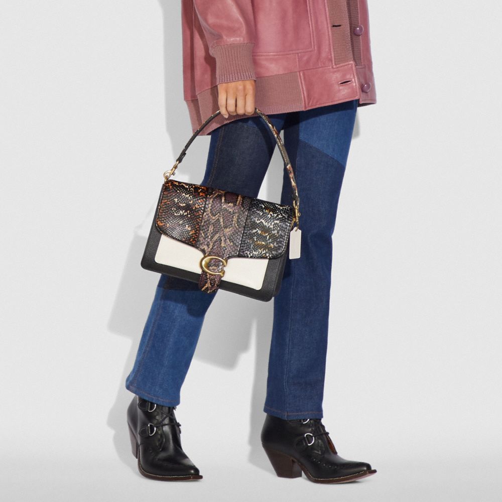 coach snakeskin satchel