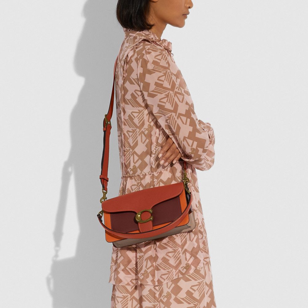 Coach Tabby Shoulder Bag 26 in Colorblock B4/Rust Multi Women Bags Shoulder Bags Alternate View 4
