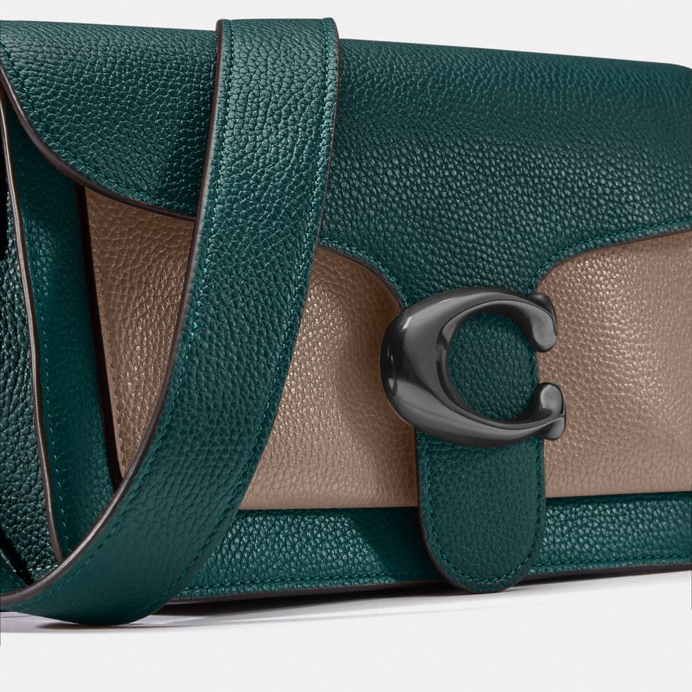 Coach Tabby Shoulder Bag 26 in Colorblock Pewter/Forest Multi SALE Women's Sale New to Sale Alternate View 5