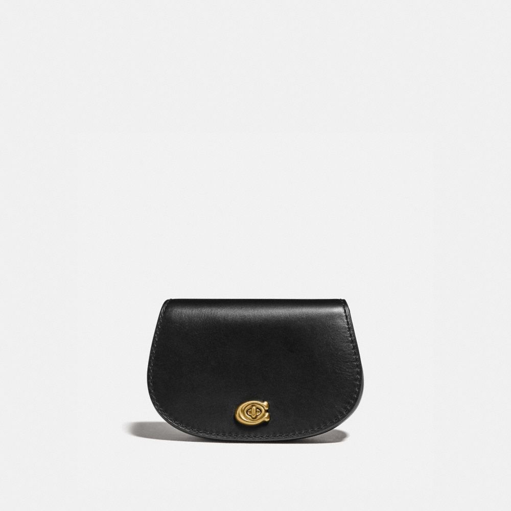 coach black saddle bag