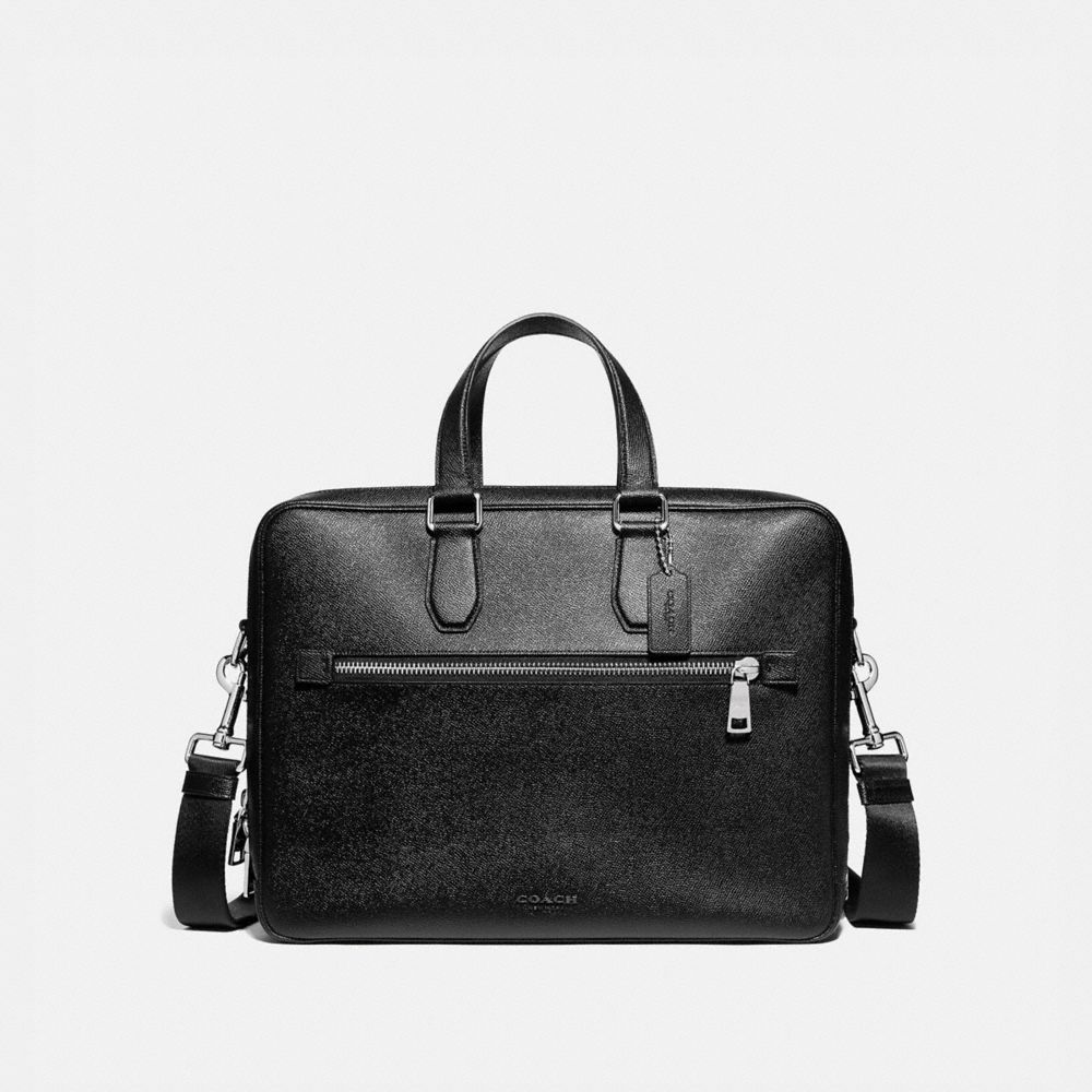 coach double zip briefcase