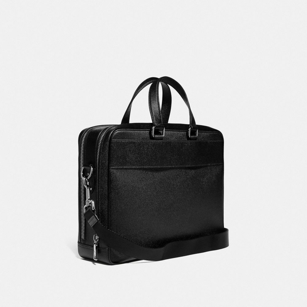 coach double zip briefcase