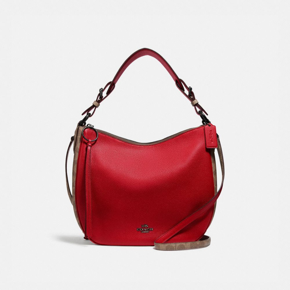 red coach bag