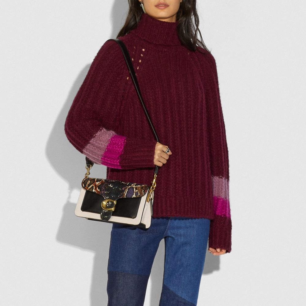 Tabby Shoulder Bag 26 With Snakeskin Detail COACH