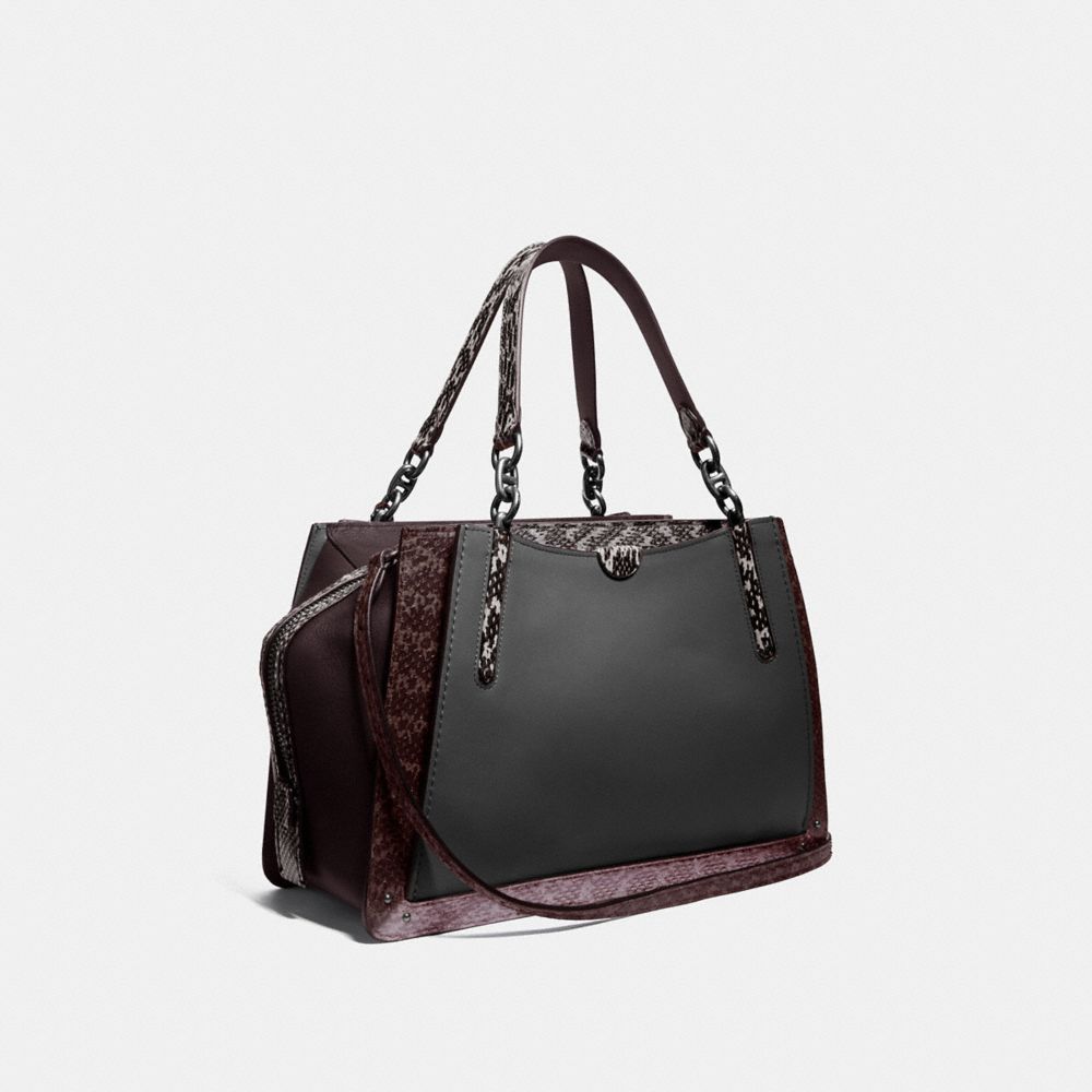 coach snakeskin satchel