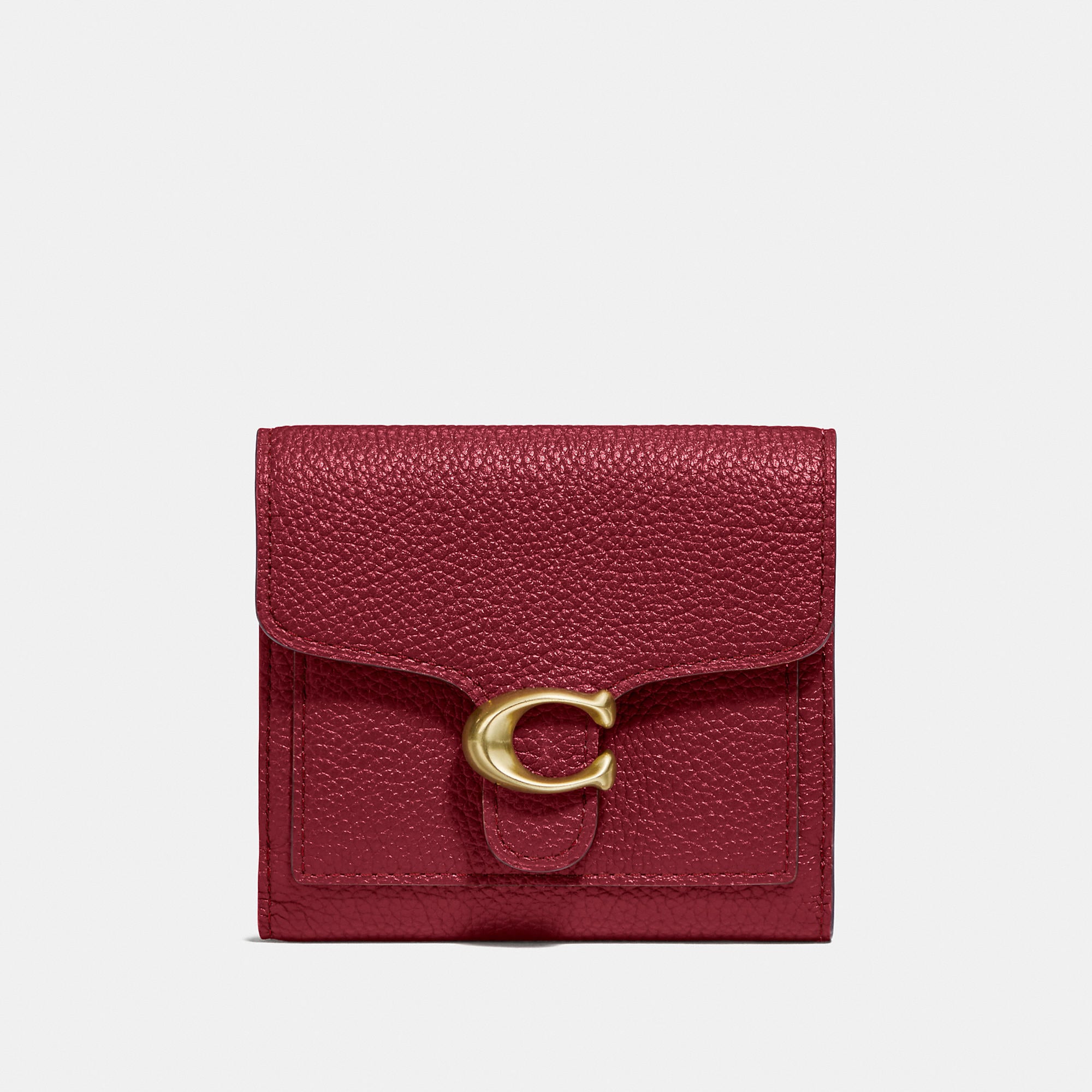 Coach Tabby Small Wallet In Gd/deep Red