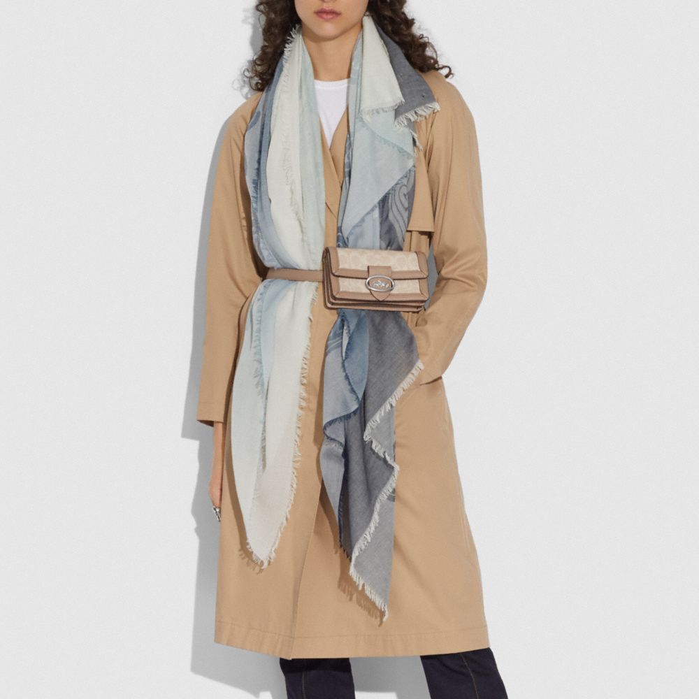 Coach Riley Convertible Belt Bag in Colorblock Signature Canvas Lh/Sand Taupe Women Bags Belt Bags Alternate View 3