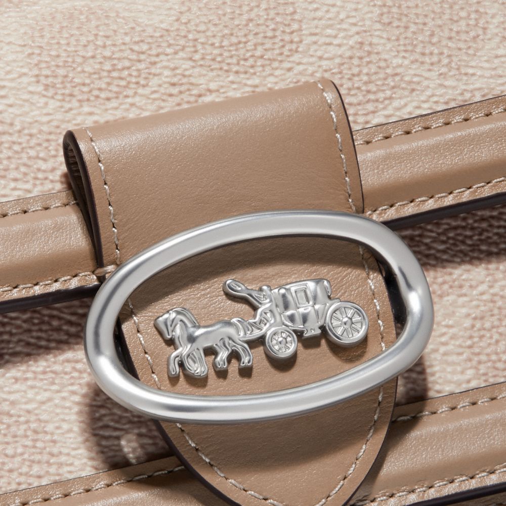 Coach Riley Convertible Belt Bag in Colorblock Signature Canvas Lh/Sand Taupe Women Bags Belt Bags Alternate View 5