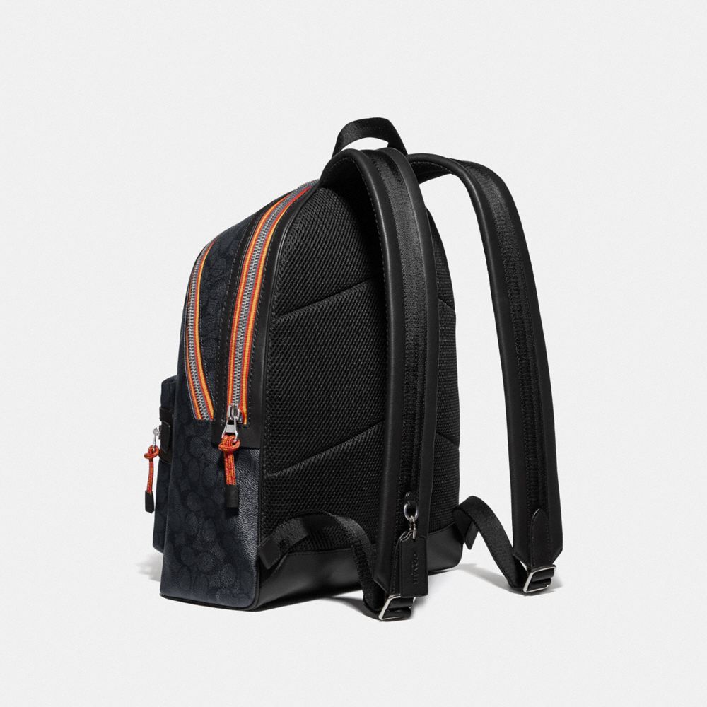 ACADEMY BACKPACK IN SIGNATURE CANVAS WITH VARSITY ZIPPER - Alternate View 1