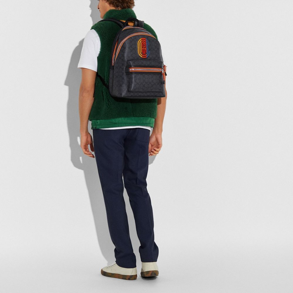 academy backpack in signature canvas Cinosural International School