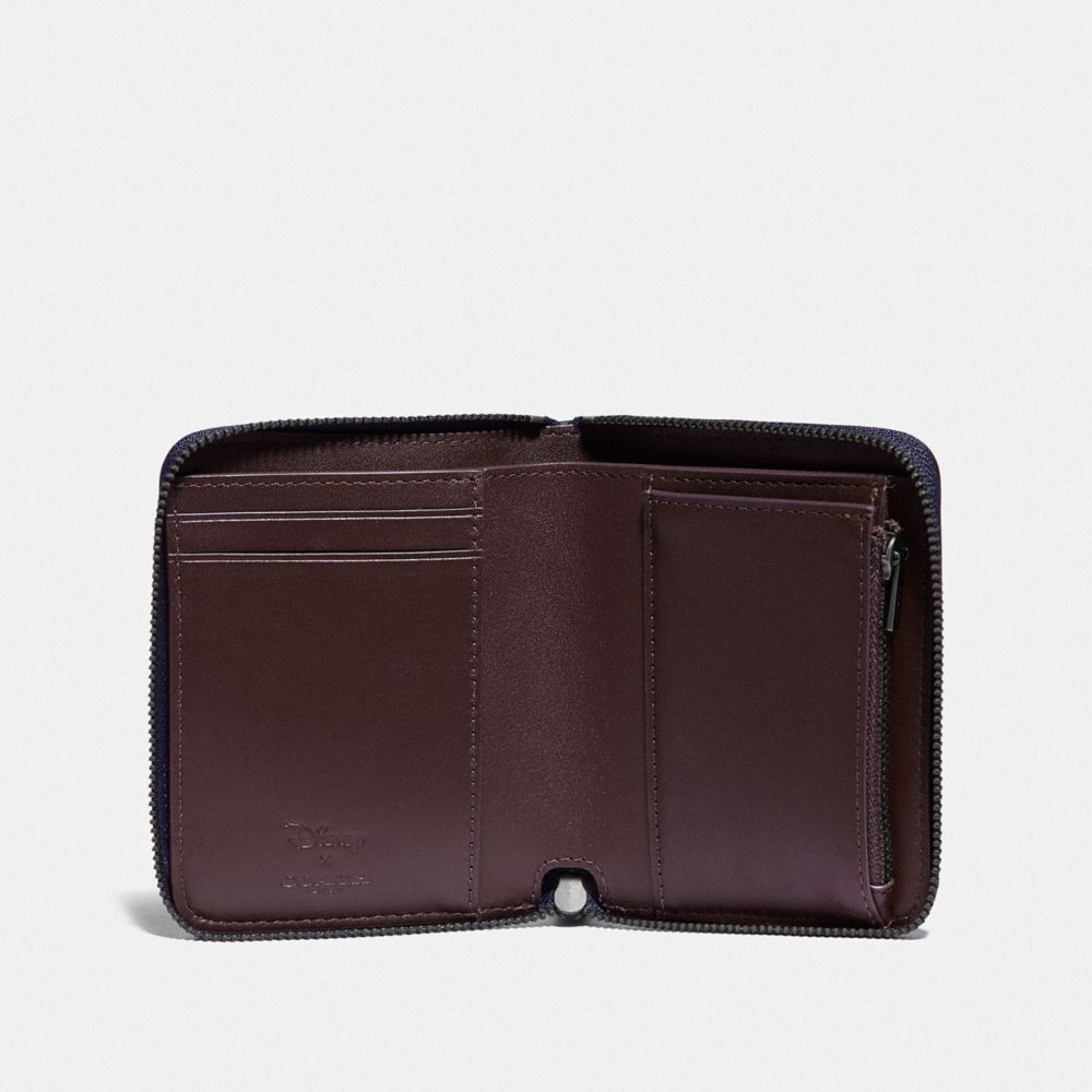 COACH Disney X Small Zip Around Wallet With Mixed Dalmatian Print